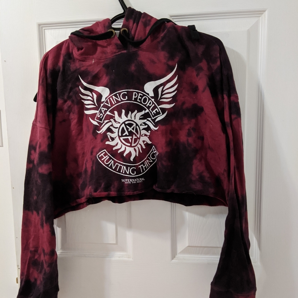 Cropped supernatural hoodie